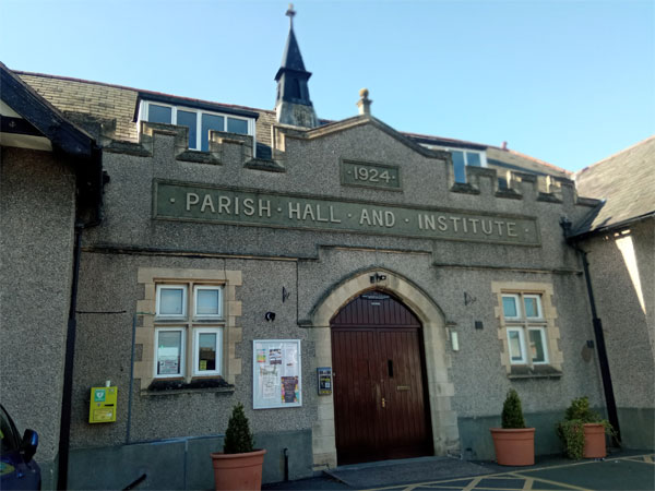 Exterior of The Parish Hall in Rhostyllen